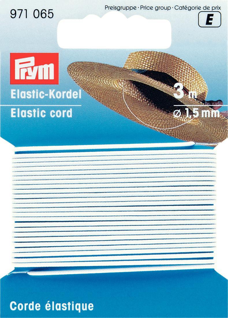 Schöner Leben Prym 3m Elastic Kordel Gummiband 1,5 mm weiß