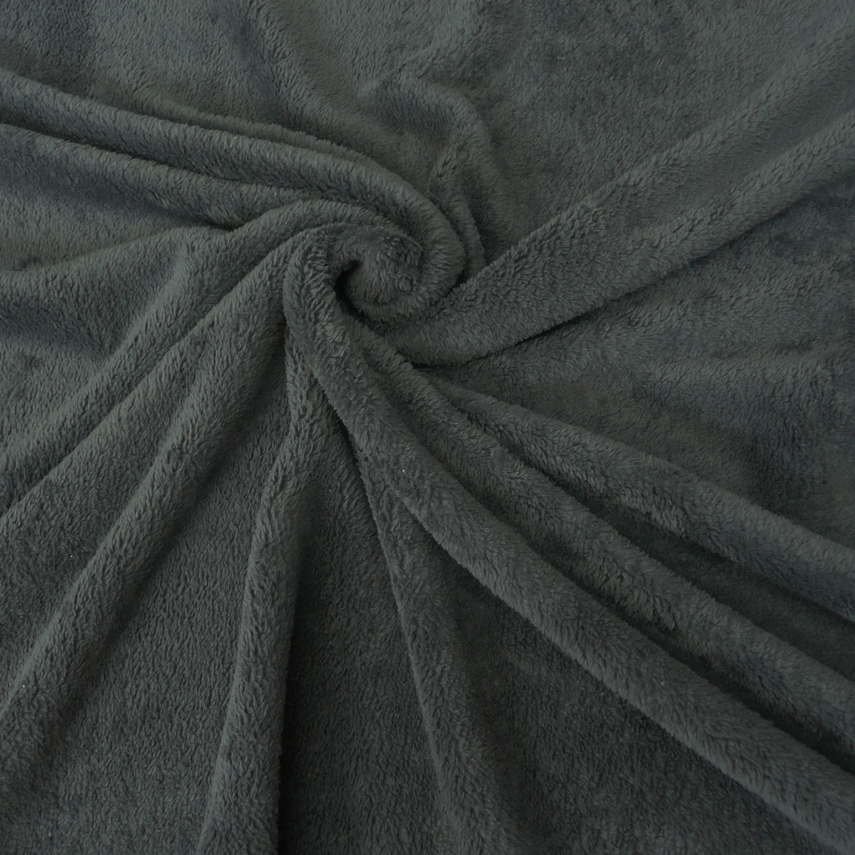 Wellness Fleece Doubleface einfarbig dunkelgrau 1,45m Breite