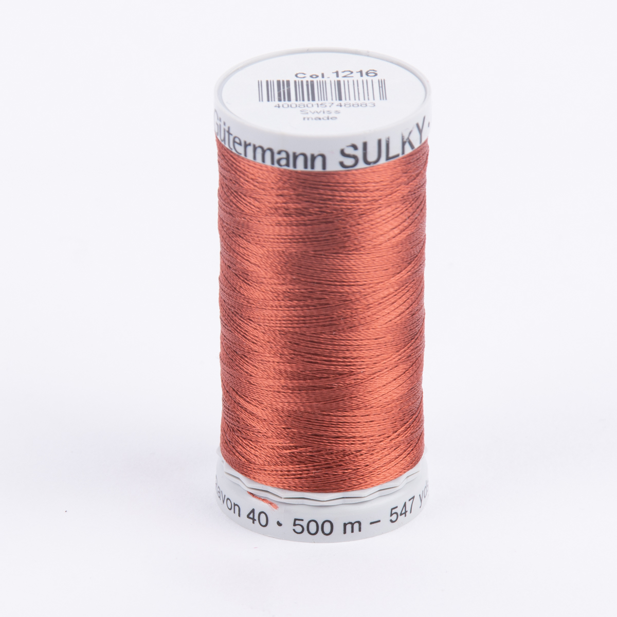 Schöner Leben Stickgarn Farbnr. 1216 Gütermann 500 Meter/Spule Viscose Sulky Rayon 40