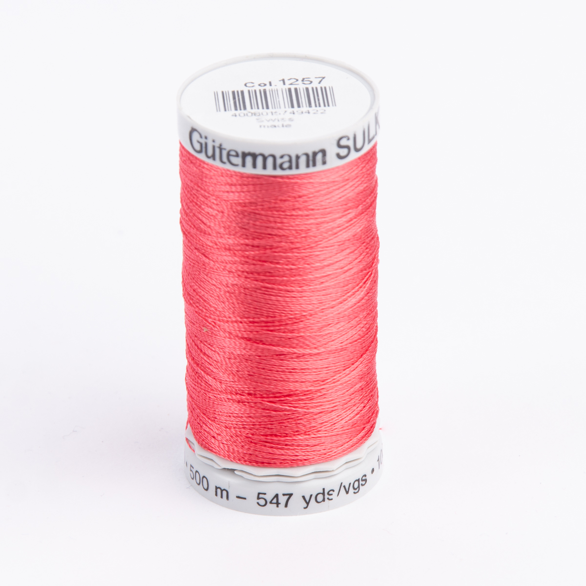 Schöner Leben Stickgarn Farbnr. 1257 Gütermann 500 Meter/Spule Viscose Sulky Rayon 40