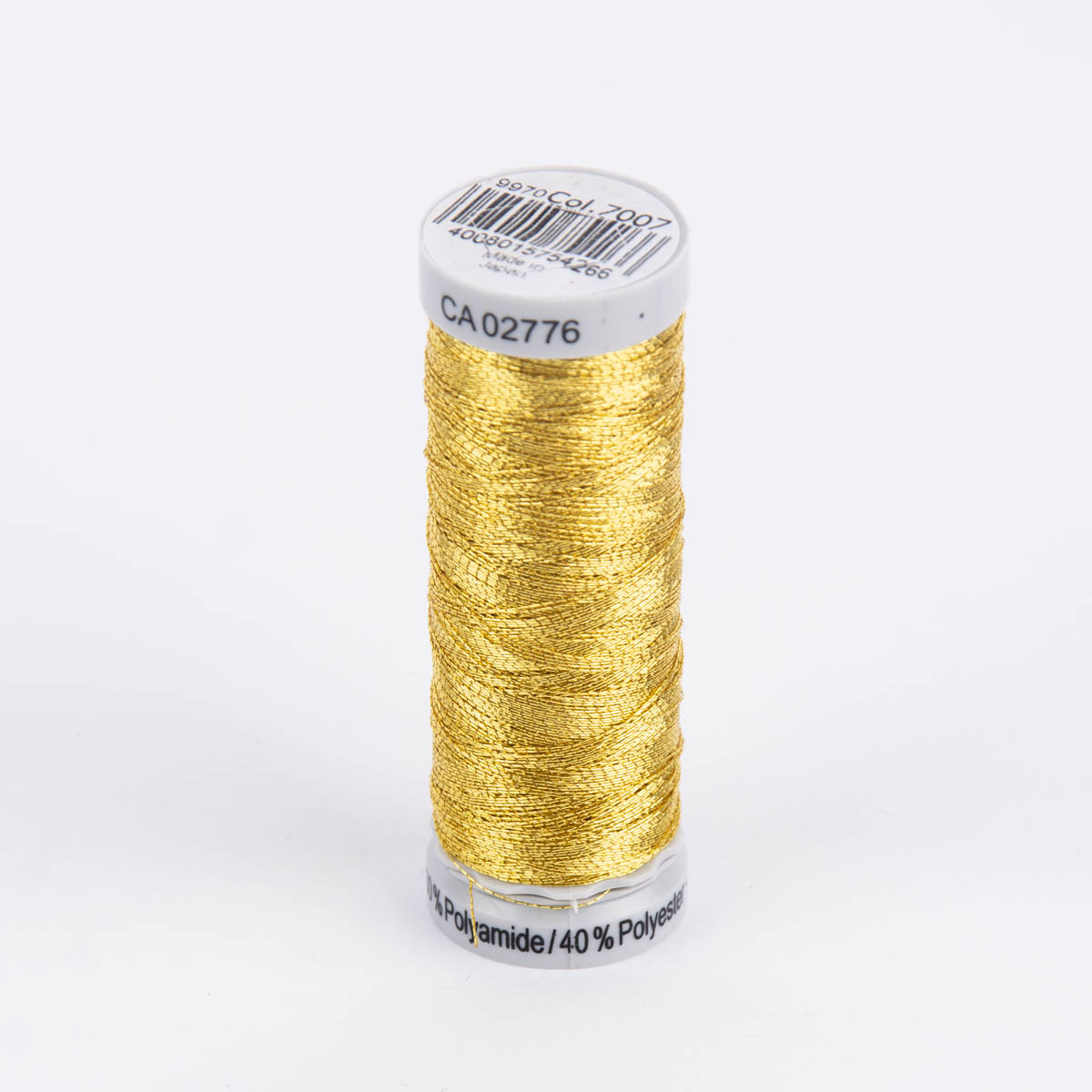 Schöner Leben Gütermann Metallic Effektgarn Nähgarn Stickgarn Metalleffekt-Faden Metallic Farbnr. 7007 gold 200 Meter/Spule