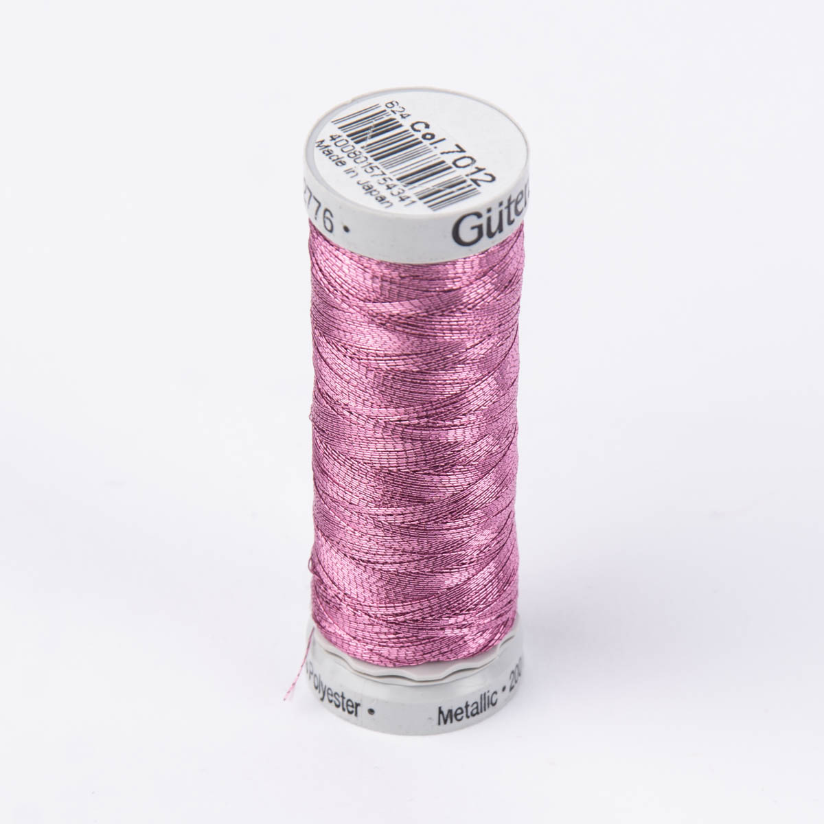 Schöner Leben Gütermann Metallic Effektgarn Nähgarn Stickgarn Metalleffekt-Faden Metallic Farbnr. 7012 rosa 200 Meter/Spule