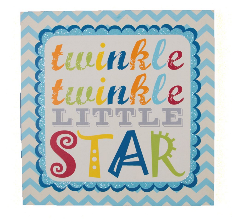 Schöner Leben Schild Bild TWINKLE bunt 30x30cm