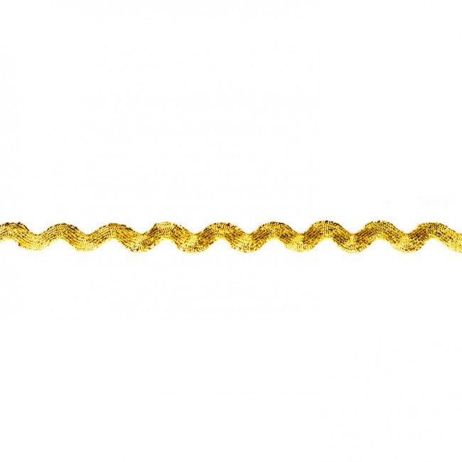 Schöner Leben Zackenlitze Zierband gold Glitzer Breite: 1cm