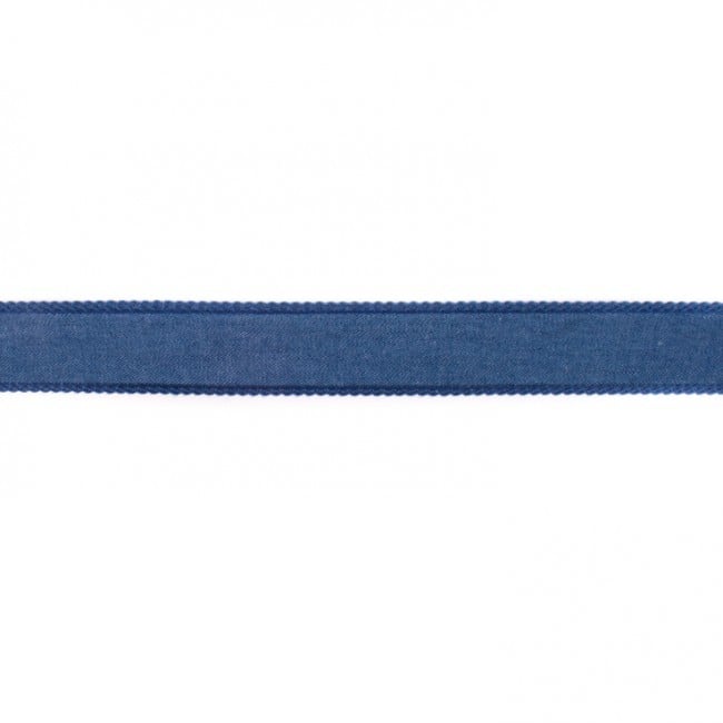 Schöner Leben Jeans Band dunkel Meterware Breite: 2,5cm