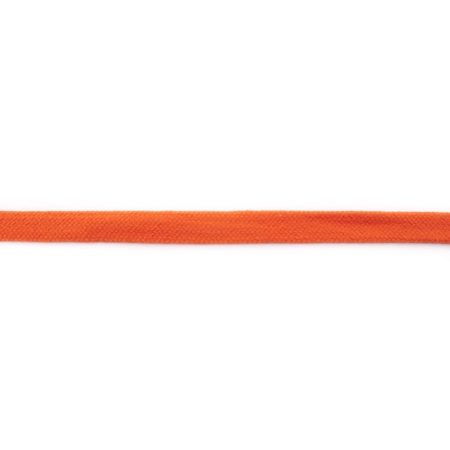 Schöner Leben Kordel Hoodieband Kapuzenband Baumwolle orange Breite: 15mm