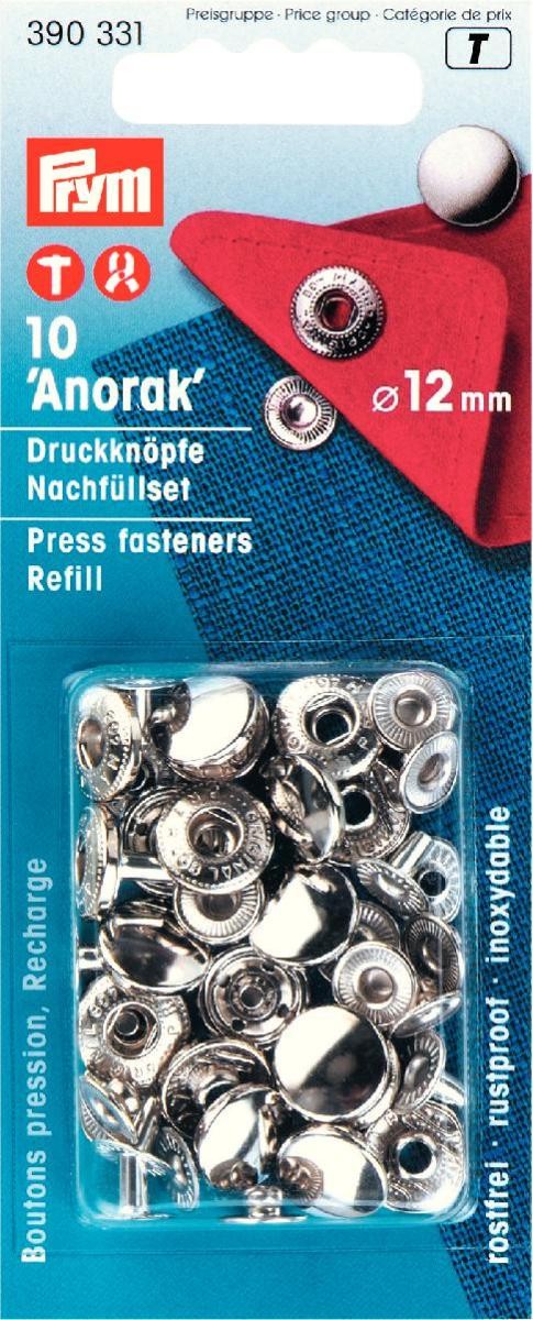 Schöner Leben Prym Druckknöpfe Anorak Nachfüllpack Ø12mm 10 Stück