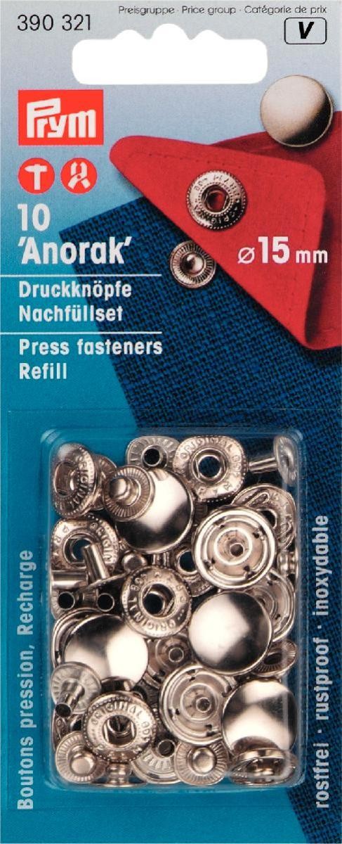 Schöner Leben Prym Druckknöpfe Anorak Nachfüllpack Ø15mm 10 Stück