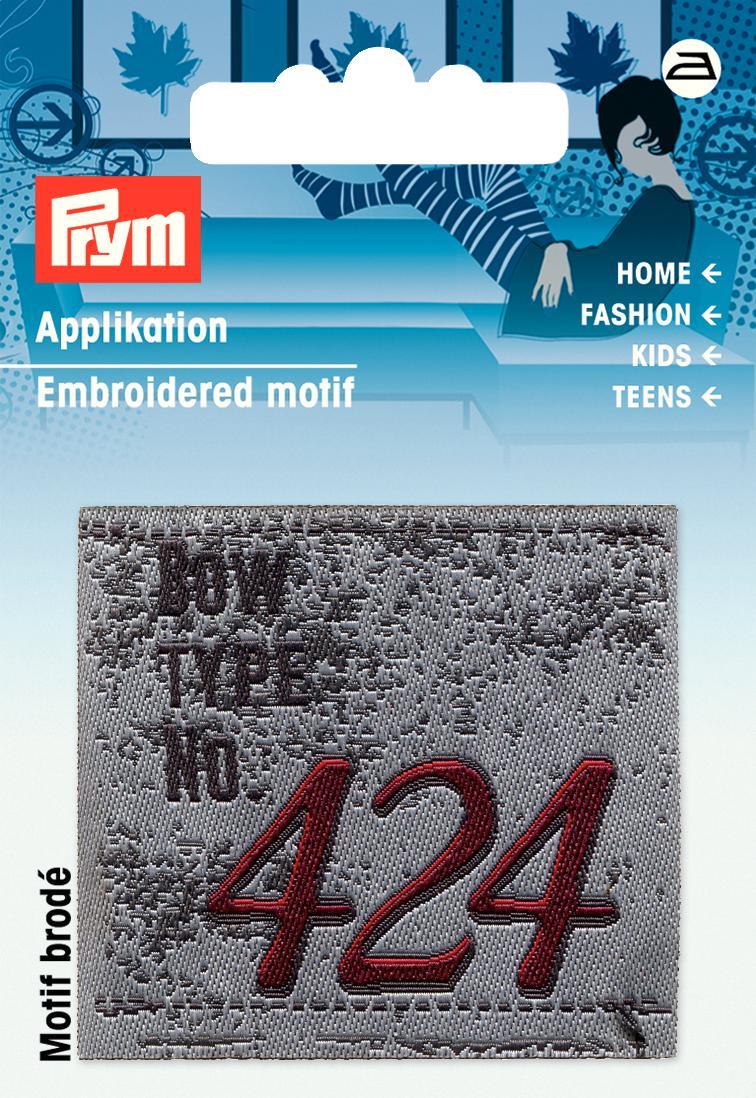 Schöner Leben Prym Applikation Patch grau 424 5x4,5cm