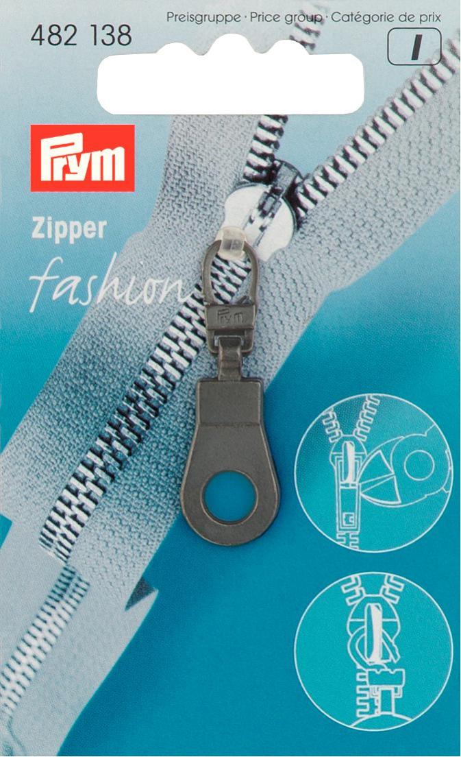 Schöner Leben Prym Zipper Öse schwarz 4x1,1cm