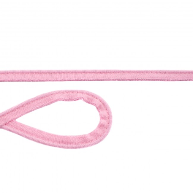 Schöner Leben Jersey Paspelband rosa Meterware Breite: 1cm