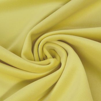 Möbelstoff Polsterstoff Bezugstoff Samtstoff Samt pastell gelb 1,40m
