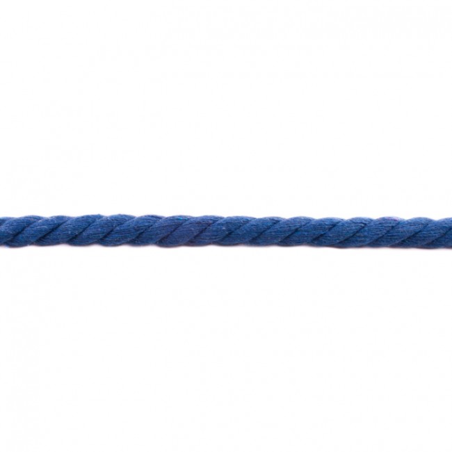 Schöner Leben Kordel Baumwolle extra breit royal blau Breite: 1,5cm