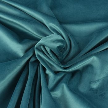 Samtstoff Dekostoff Italian Velvet Samt blau 1,45cm Schöner Leben - Main Image