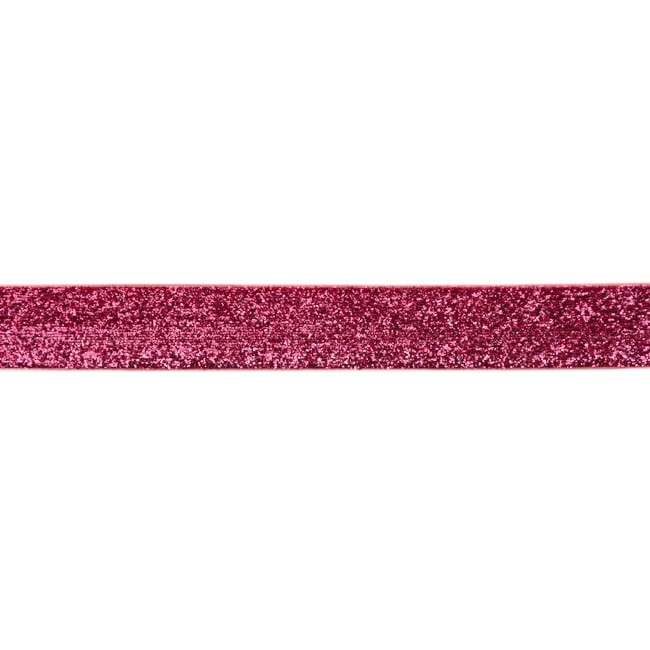 Schöner Leben Band Glitzer pink Breite: 2,5cm