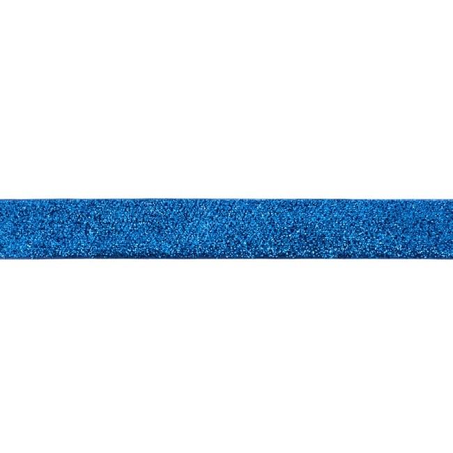 Schöner Leben Band Glitzer blau Breite: 2,5cm