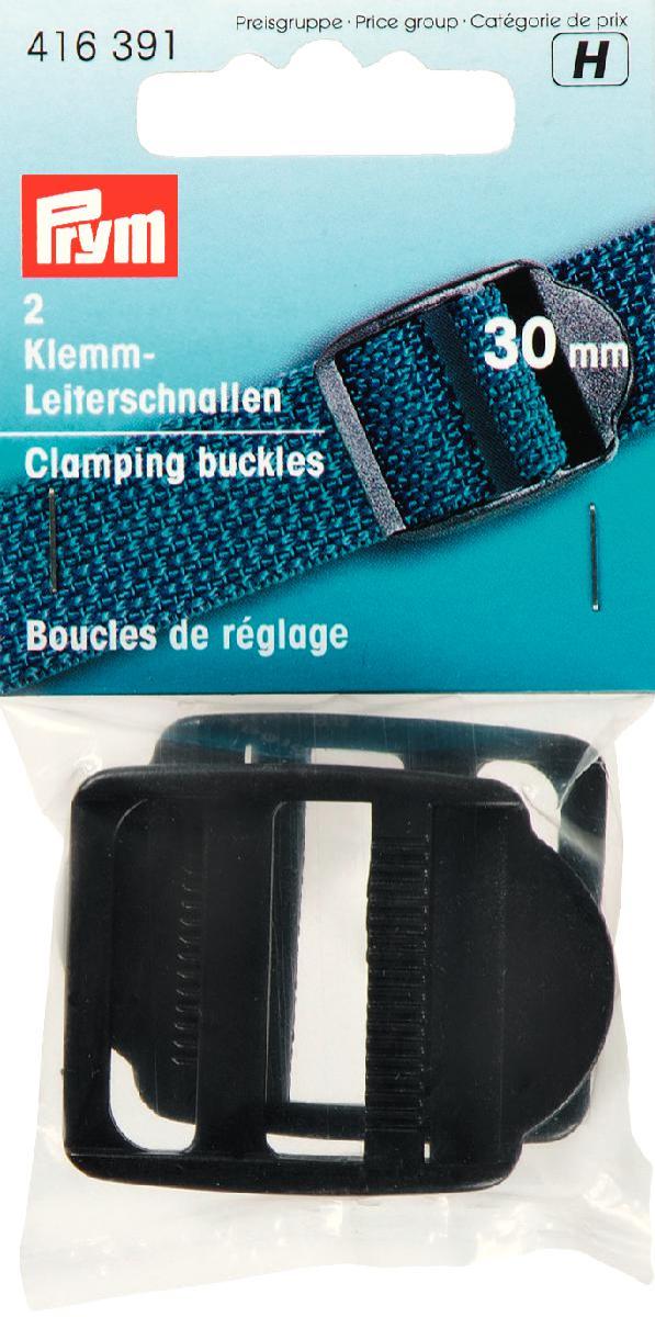 Schöner Leben Prym 2 Klemmschnalle Leiterschnalle 30mm schwarz