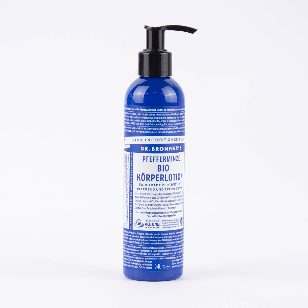 Schöner Leben Dr. Bronner's Bio Körperlotion Pfefferminze 240ml