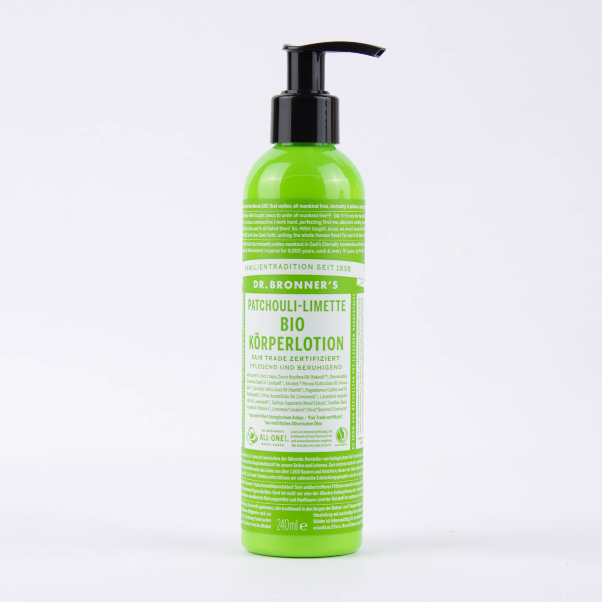 Schöner Leben Dr. Bronner's Bio Körperlotion Patchouli-Limette 240ml