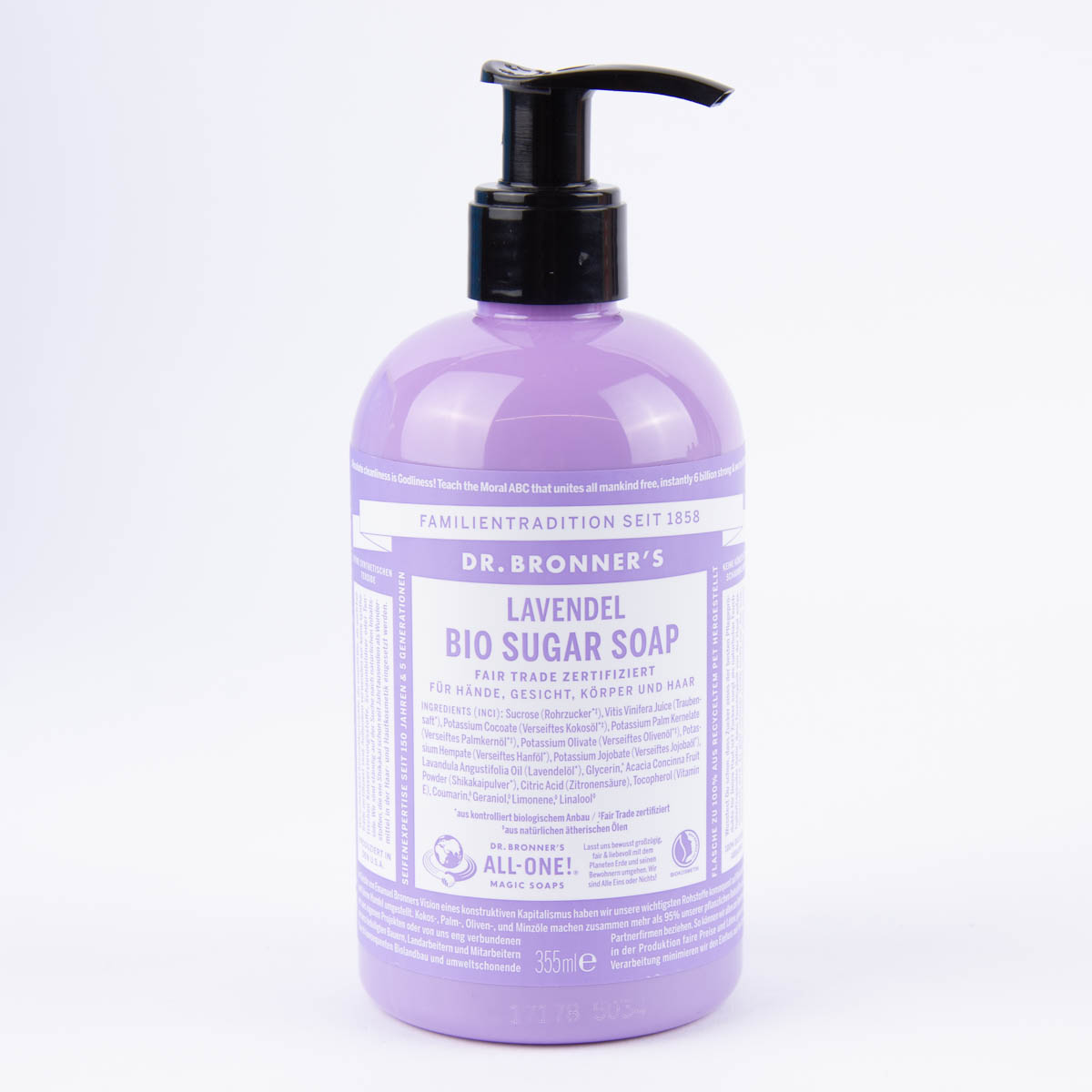 Schöner Leben Dr. Bronner's Bio Sugar Soap Lavendel 355ml