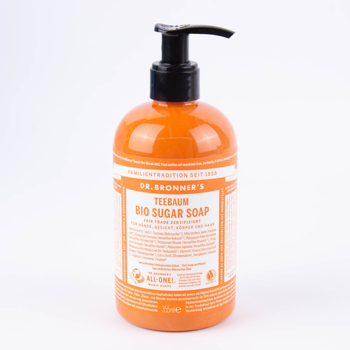 Schöner Leben Dr. Bronner's Bio Sugar Soap Teebaum 355ml