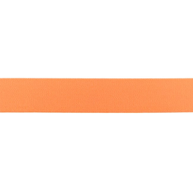 Schöner Leben Gummiband extra weich neon orange Breite: 2,5cm