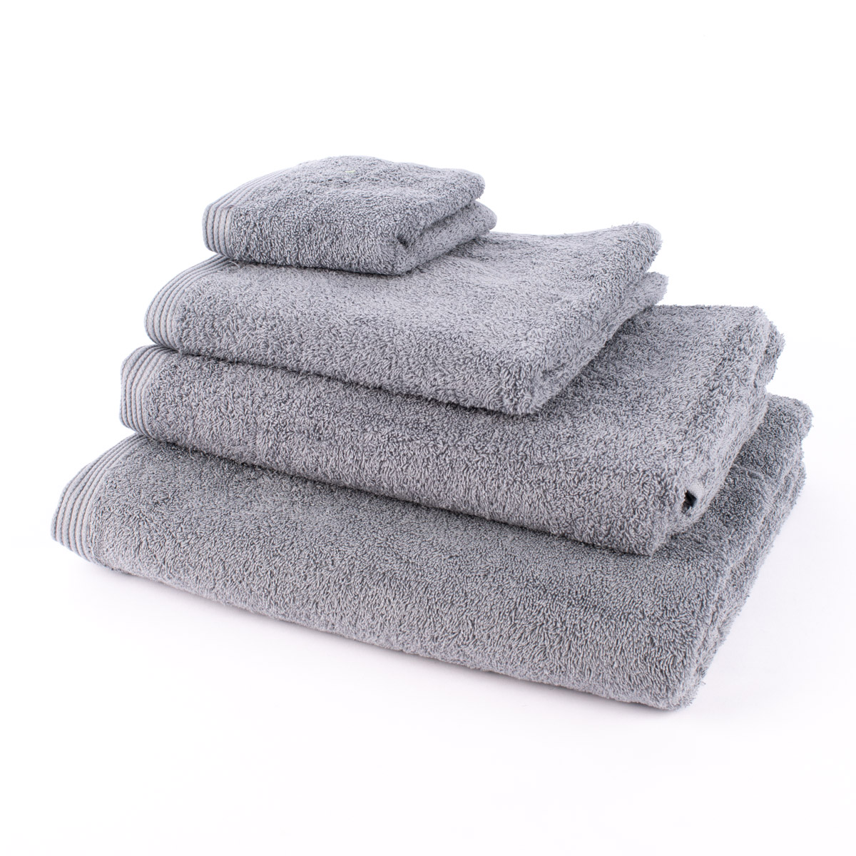 Premium-Frottee Handtuch 100% Baumwolle 580g/qm blaugrau