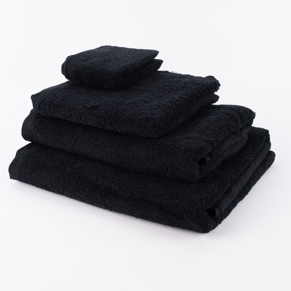 Premium-Frottee Handtuch 100% Baumwolle 580g/qm schwarz