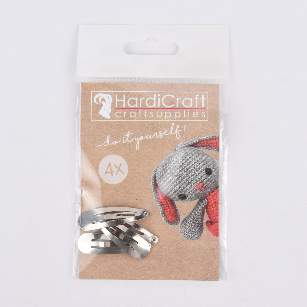 Schöner Leben HardiCraft Haarspangen 4er Set silberfarbig 4cm