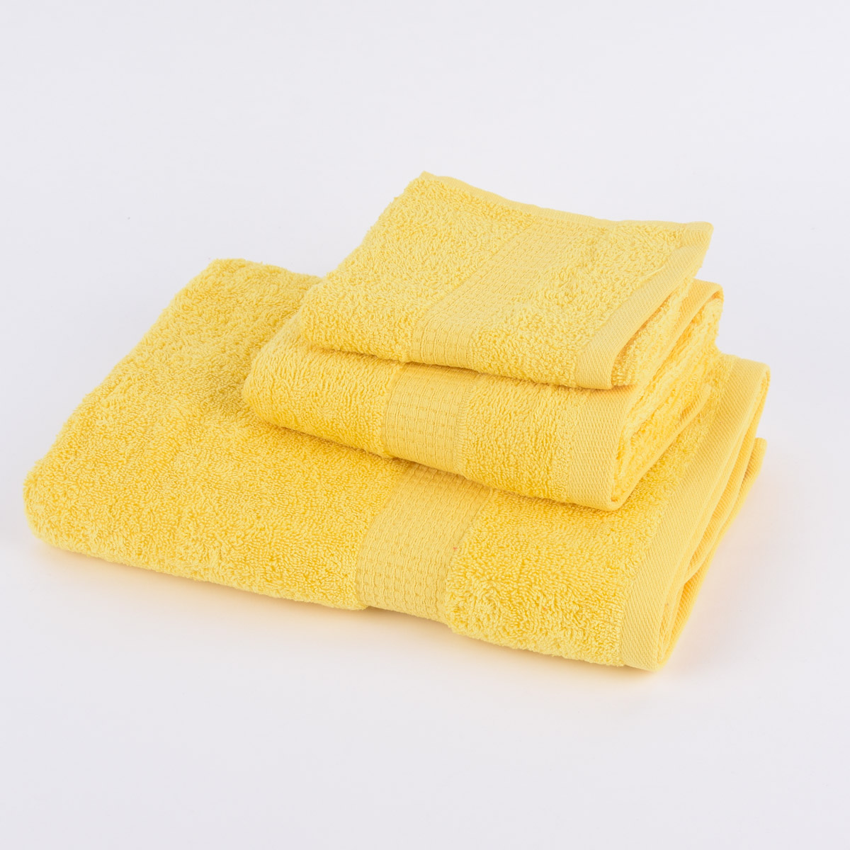 Qualitätsfrottee Handtuch 100% Baumwolle 500g/qm gelb