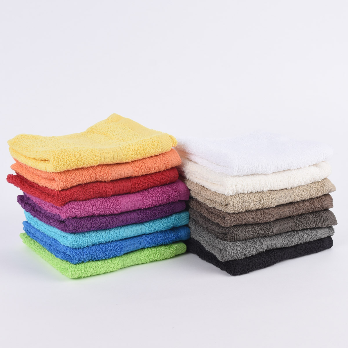 Paket] 12er Set Gästehandtücher 30x50cm Qualitätsfrottee 100% Baumwolle 500g/qm einfarbig