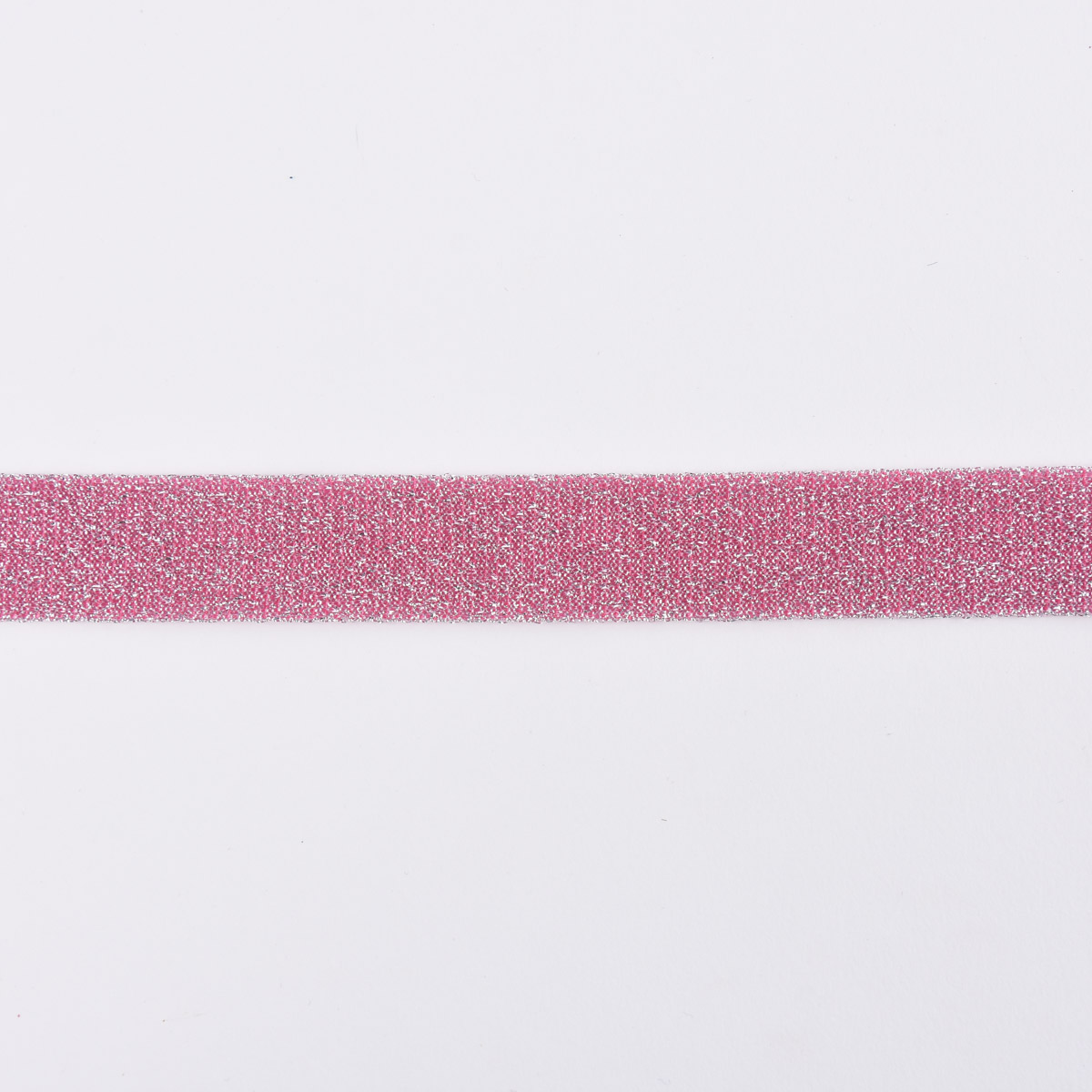 Schöner Leben Schrägband Einfassband Lurex Glitzer rosa Breite: 2cm