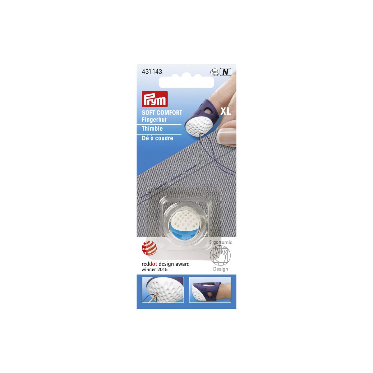 Schöner Leben Prym Soft Comfort Fingerhut XL