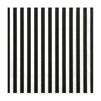 Elegante Arabesque-Servietten In Schwarz-Weiß – 20 Stück, 33x33 Cm, Made In Germany