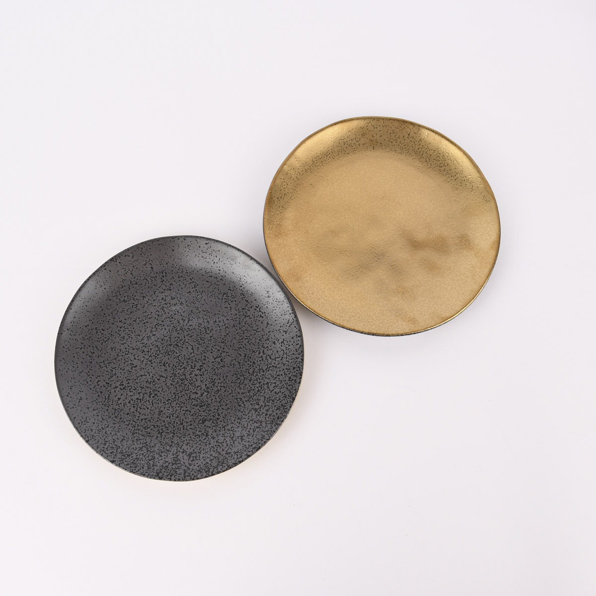 Dessertteller Glamour Porzellan goldfarbig schwarz 20cm versch. Varianten