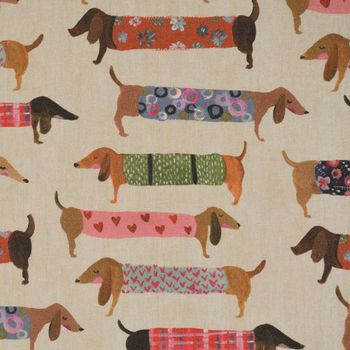 Süße Dackel Topflappen Set - Quadratisch 20x20cm Aus Polyester Mit Aufhängeschlaufe