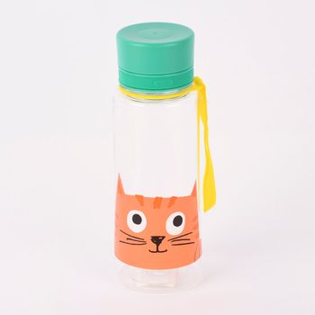 Folk Doves Wasserflasche Aus Kunststoff – 600 Ml, BPA-frei, Mit Tragegriff Und Auslaufsicherem Trinkschnabel, Höhe 21 Cm