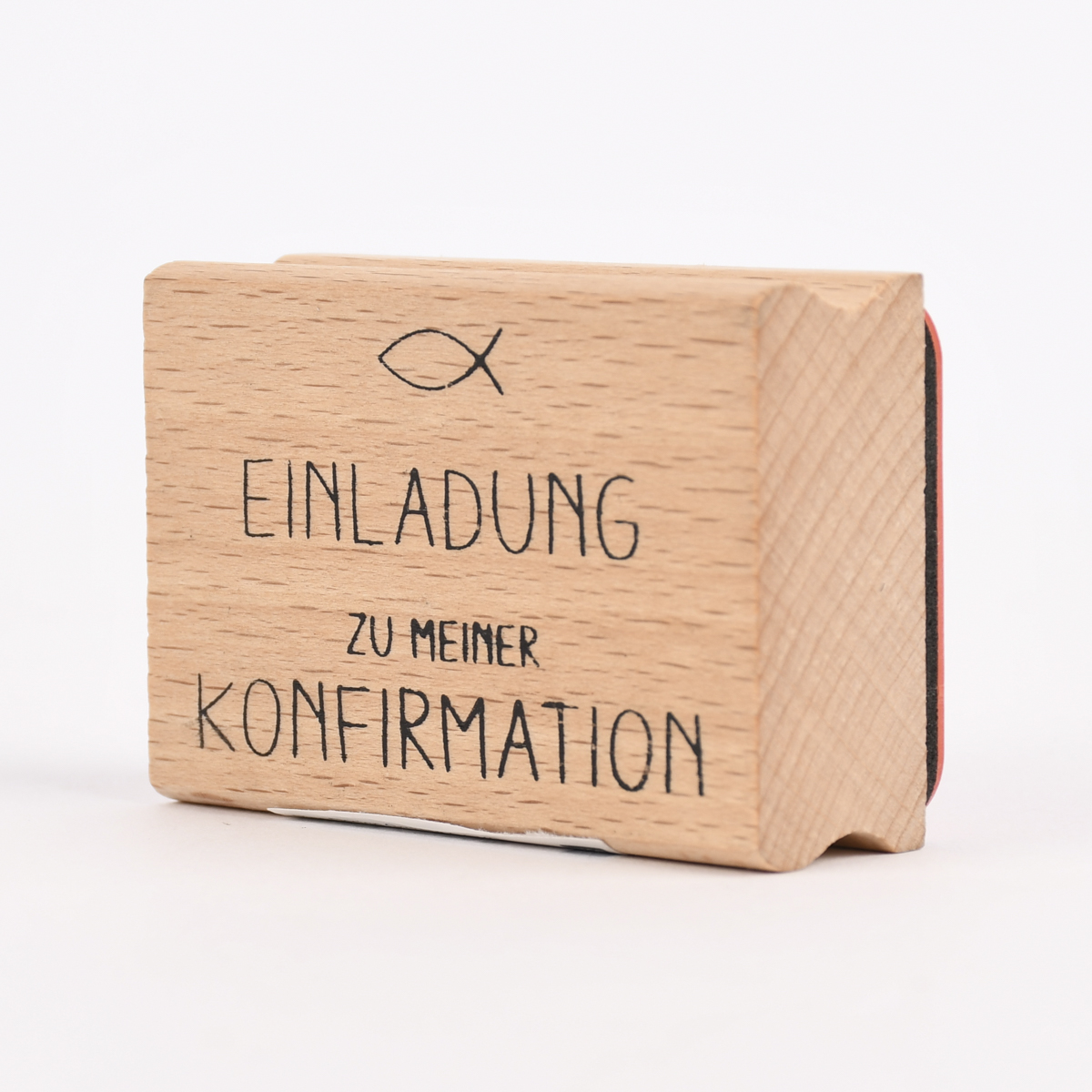 Schöner Leben Rico Design Holz-Stempel Einladung zu meiner Konfirmation