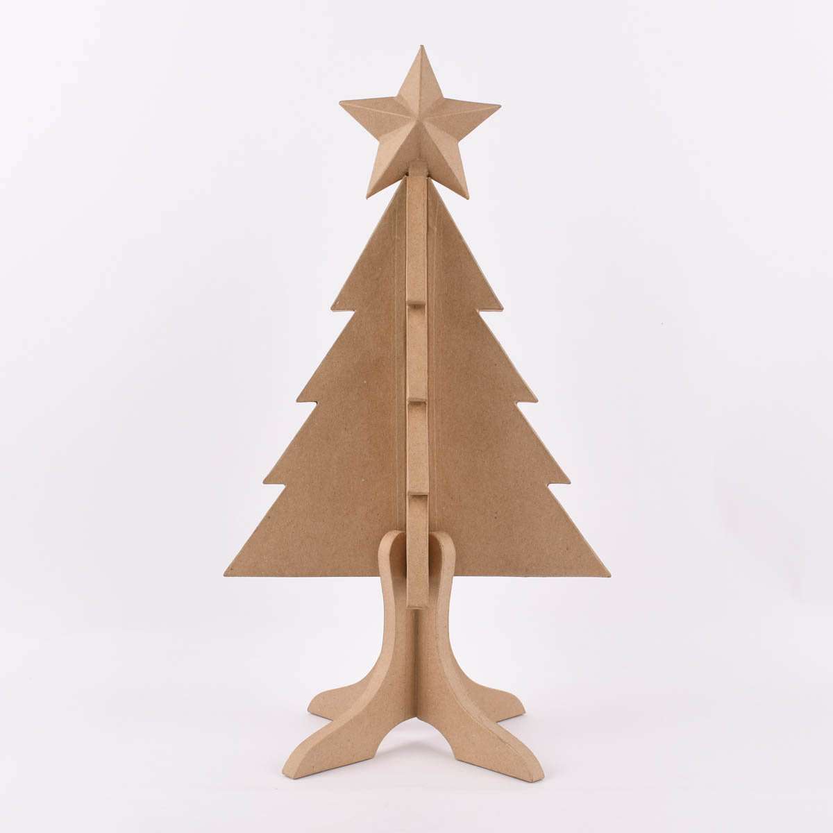 Schöner Leben Creativ Company Dekoaufsteller Weihnachtsbaum groß Pappmache natur 63cm