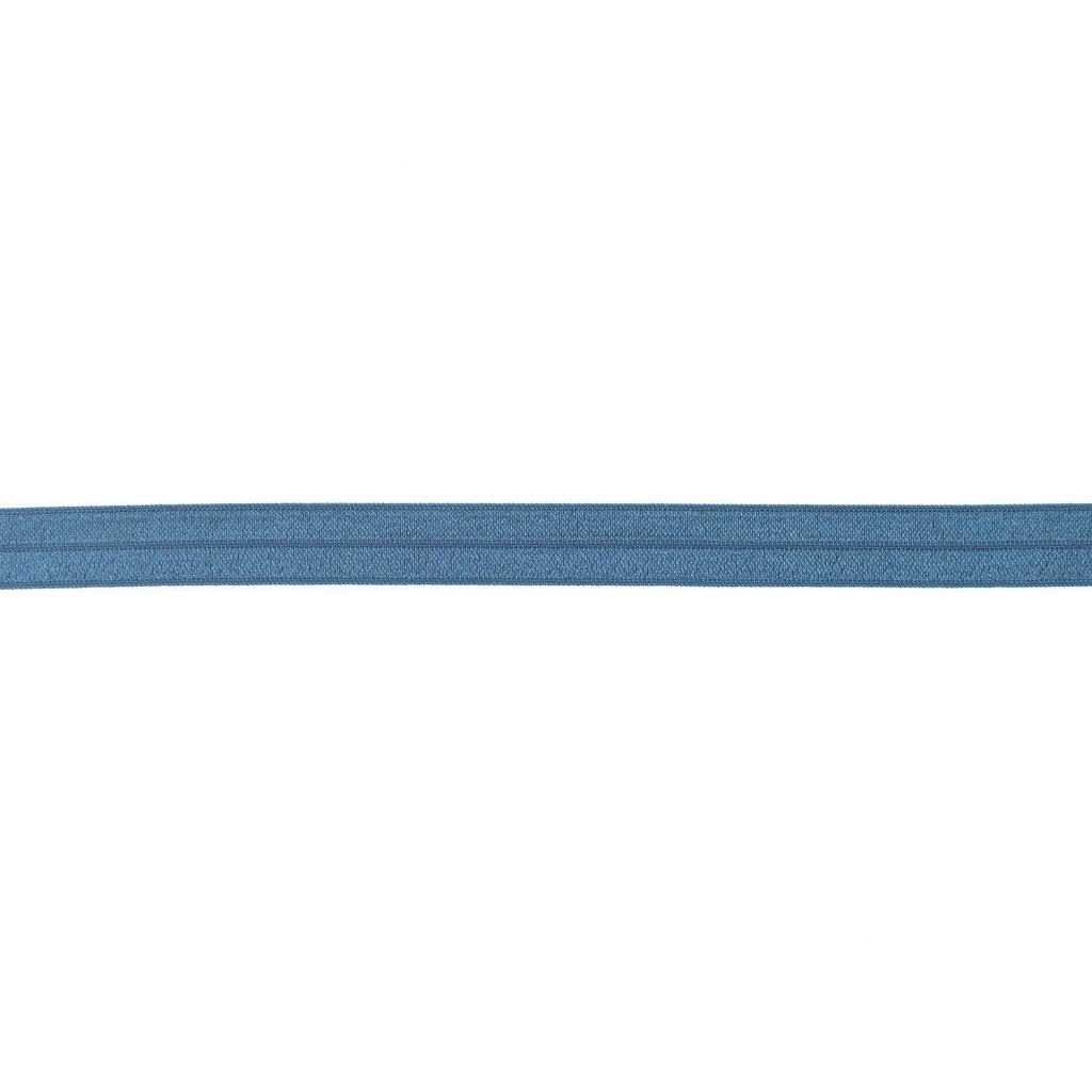 Schöner Leben Schrägband Gummi elastisch jeansblau 1,5cm