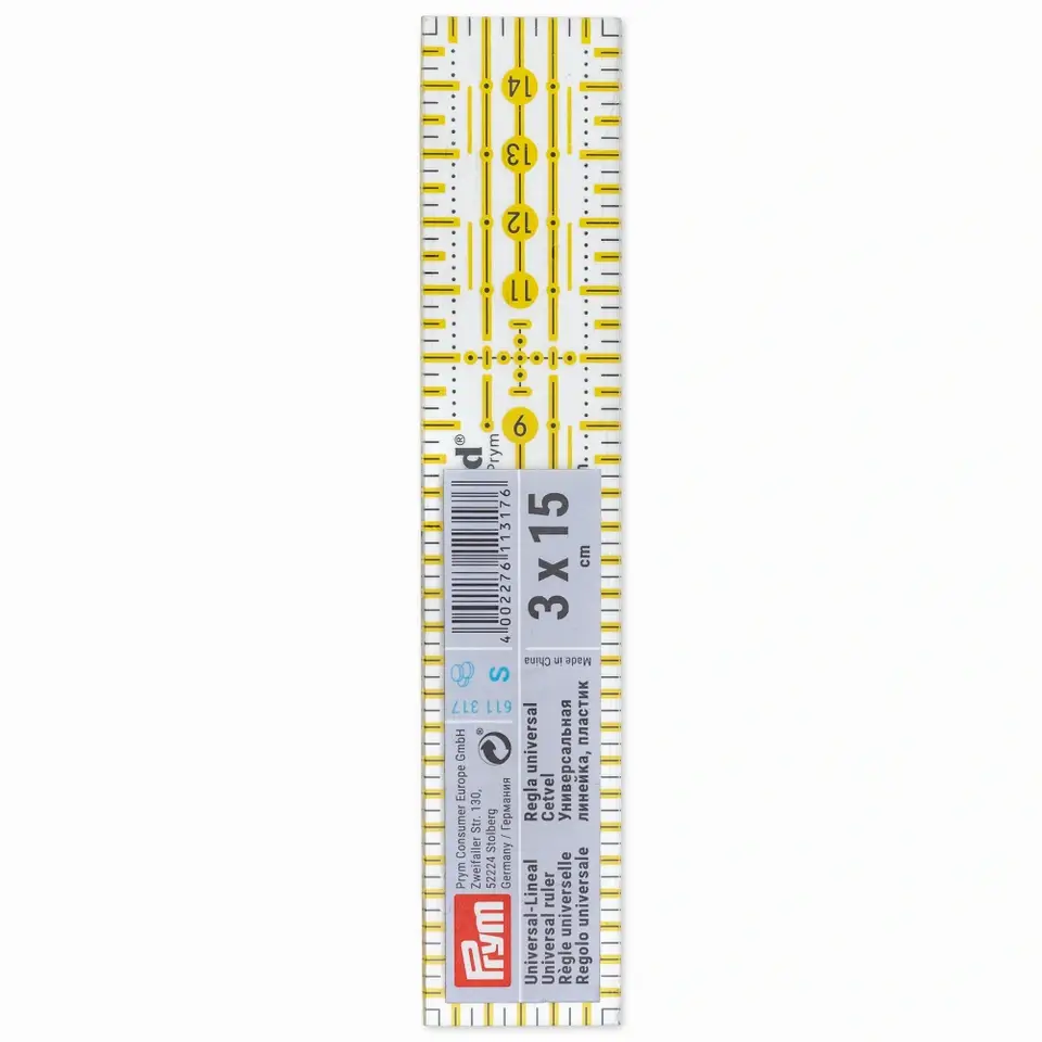 Schöner Leben Prym Universal-Lineal 3x15cm