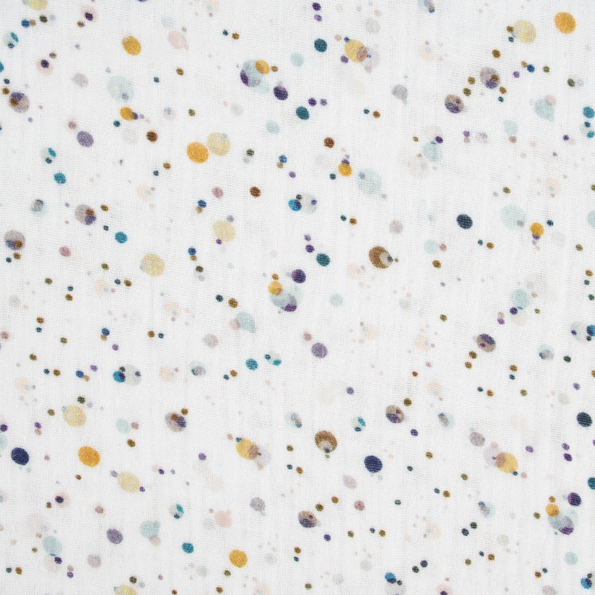 Double Gauze Musselin Digitaldruck Organic Bio Punkte Tupfen