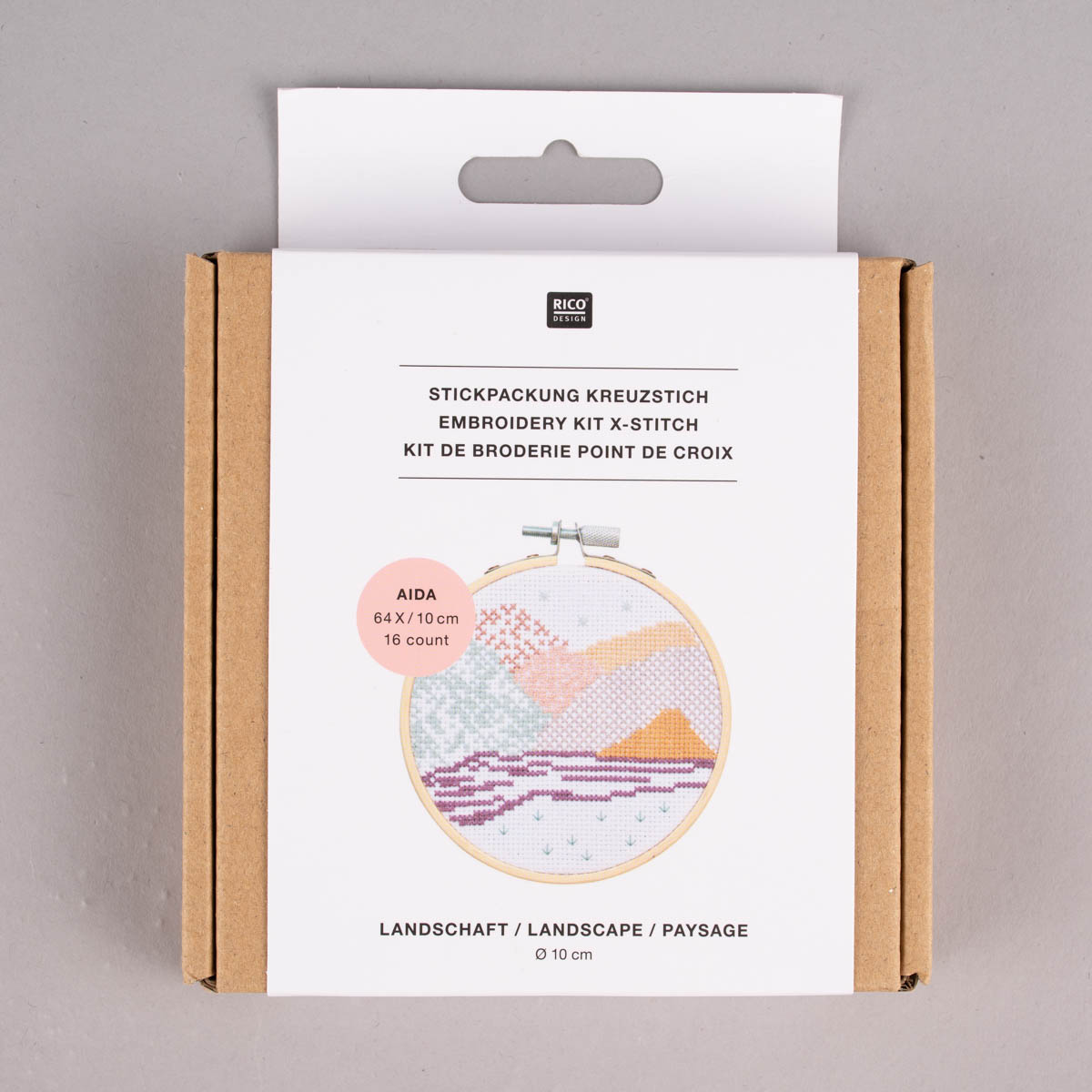 Schöner Leben Rico Design Stickpackung Landschaft 10cm