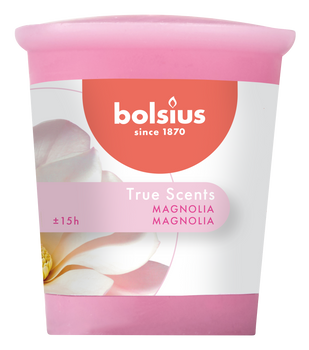 Bolsius Votivkerze Duftkerze True Scents Aromatic Magnolie rosa 4,5x5cm