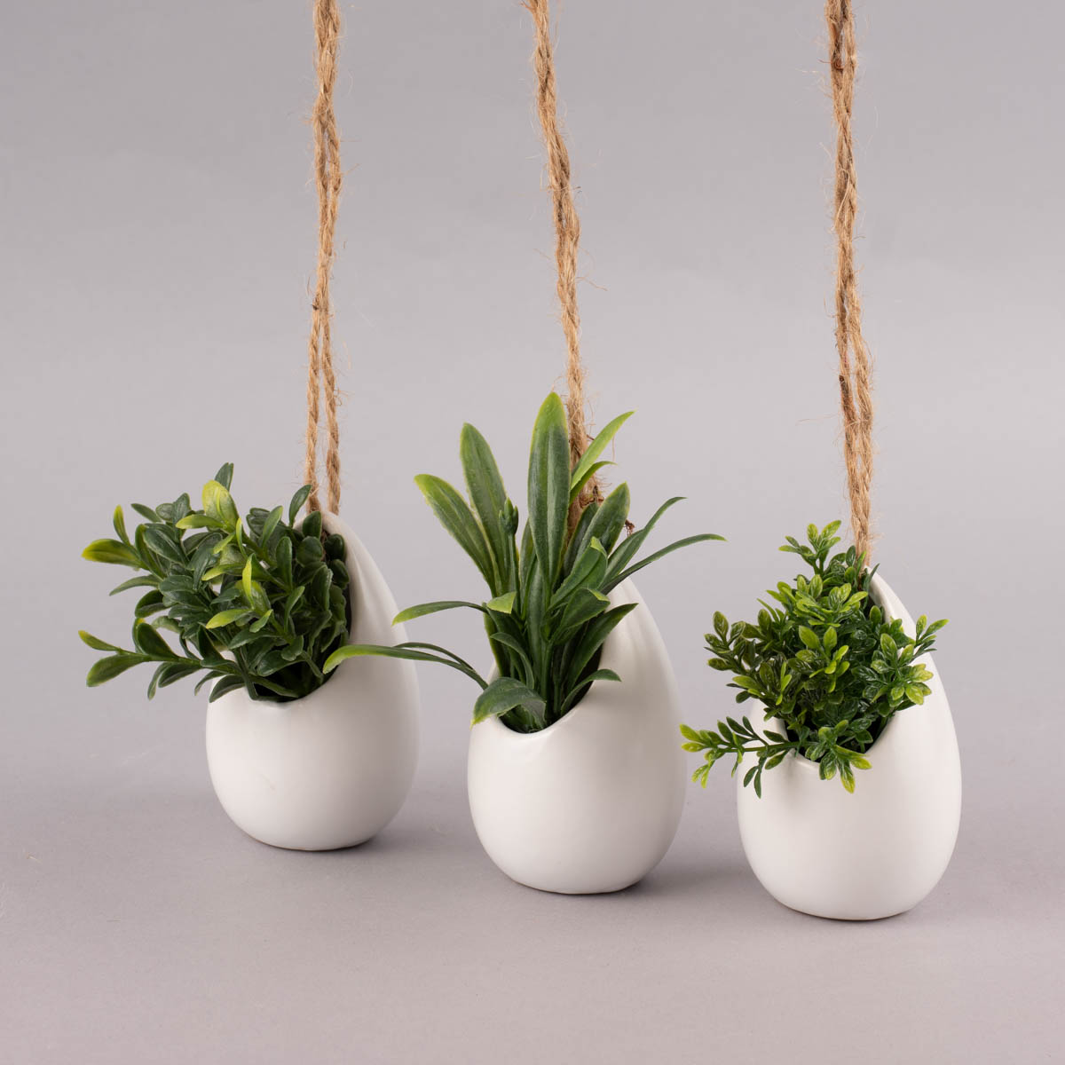 Mini Kunstpflanze im Topf grn wei verschiedene Varianten 9,5cm | Schner  Leben