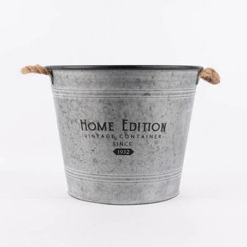 SUSTANIA Pflanztopf 2er Set Vintage - Metall Übertopf Mit Kupferoptik 20cm