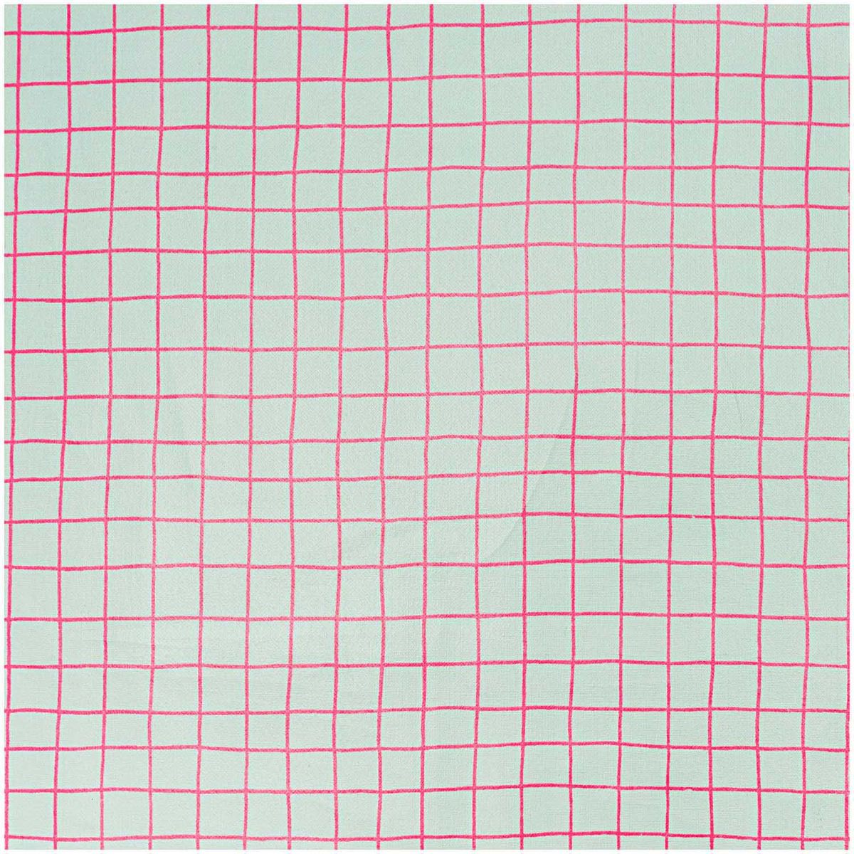 Schöner Leben Rico Design beschichtete Baumwolle Stoffabschnitt kariert mint pink 25x70cm