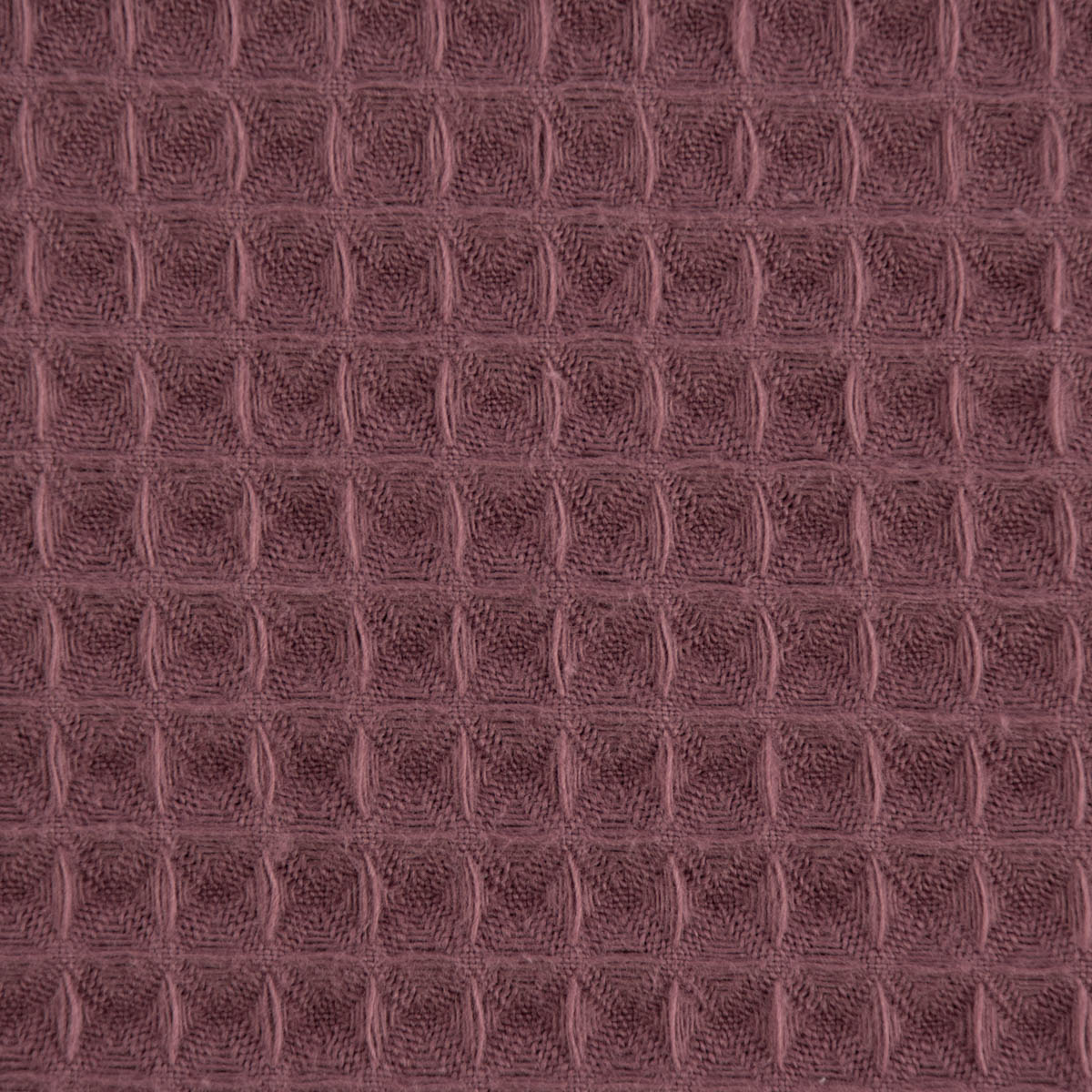 Schöner Leben Bekleidungsstoff Waffelpique Waffelstoff Baumwolle uni mauve 1,45m Breite