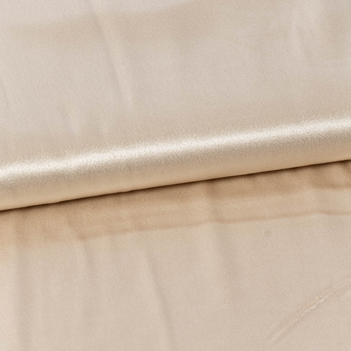 Schöner Leben Viskose Stoff CV Satin einfarbig beige 1,43m Breite