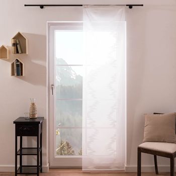 TIBERIO, SCHIEBEWAND DEKO SCHERLI/VORNE WOLLWEISS 245 X 60